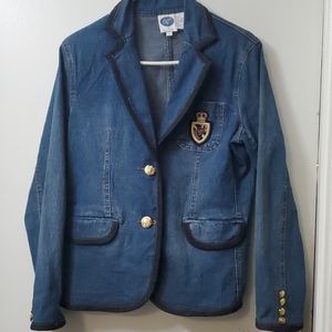 DIANE  Gilman DG2 monogram patch Jean jacket